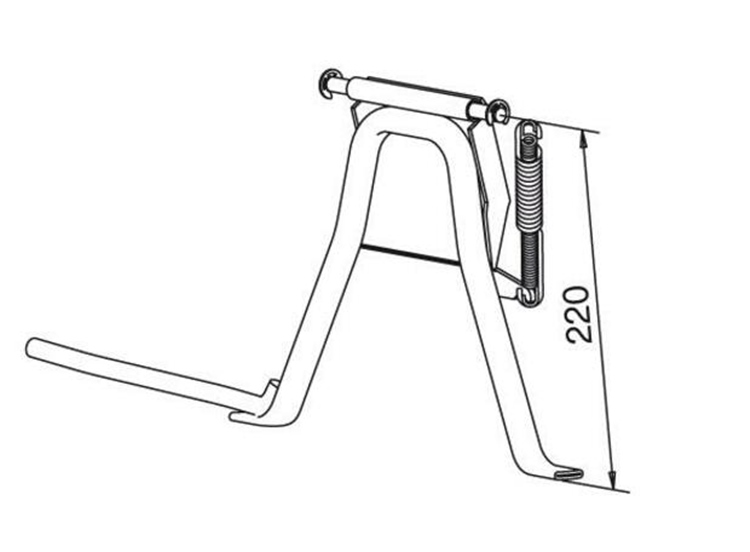 CABALLETE MOTO BUZZETTI CENTRAL COMPLETO LUDIX 50